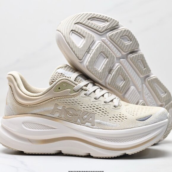 Hoka One One Cream Athletic Shoes - Picture 4 of 5